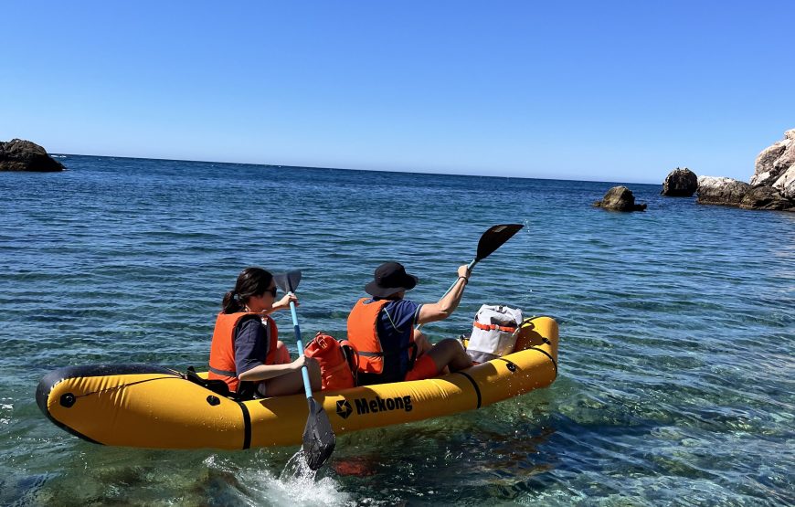 Guided kayak, hike and snorkel in a natural park.